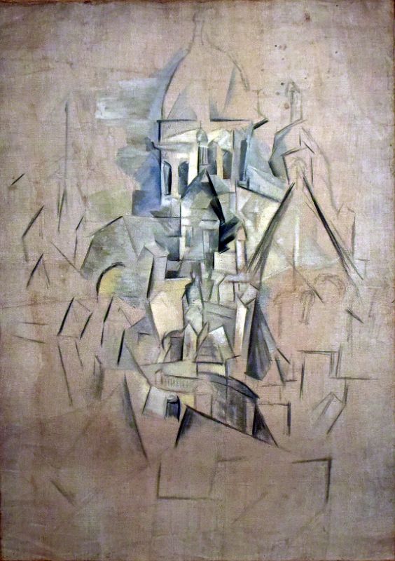 Pablo Picasso 1909-10 The Sacre-Coeur From Musee Picasso Paris At New York Met Breuer Unfinished